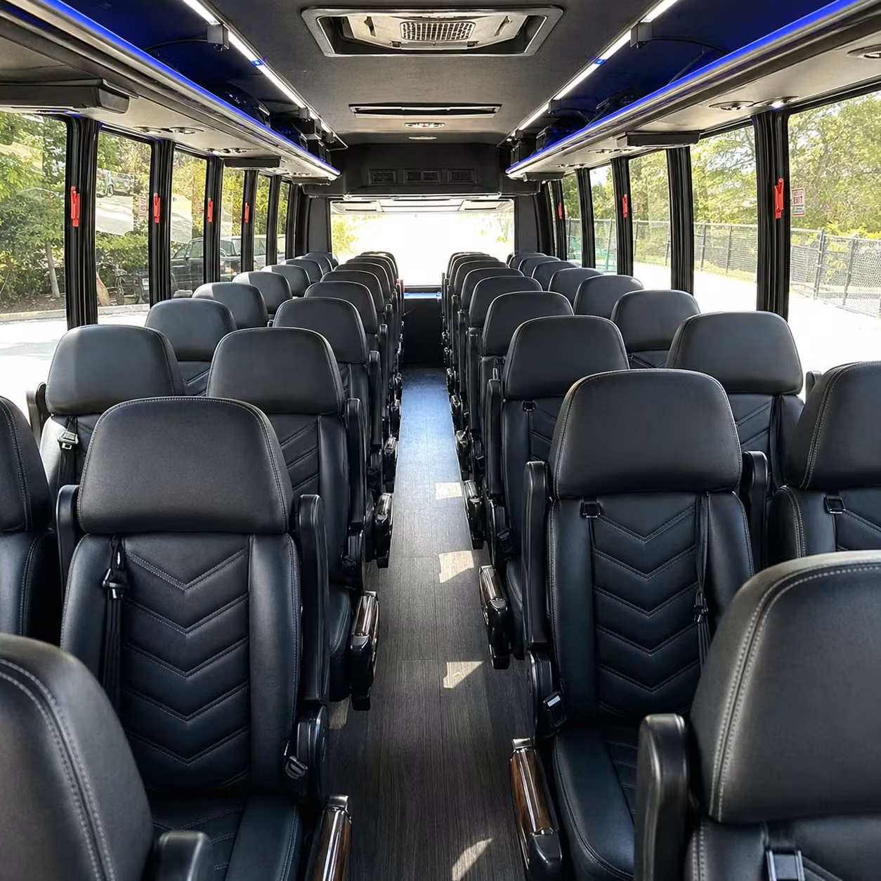 25 passenger minibus interior