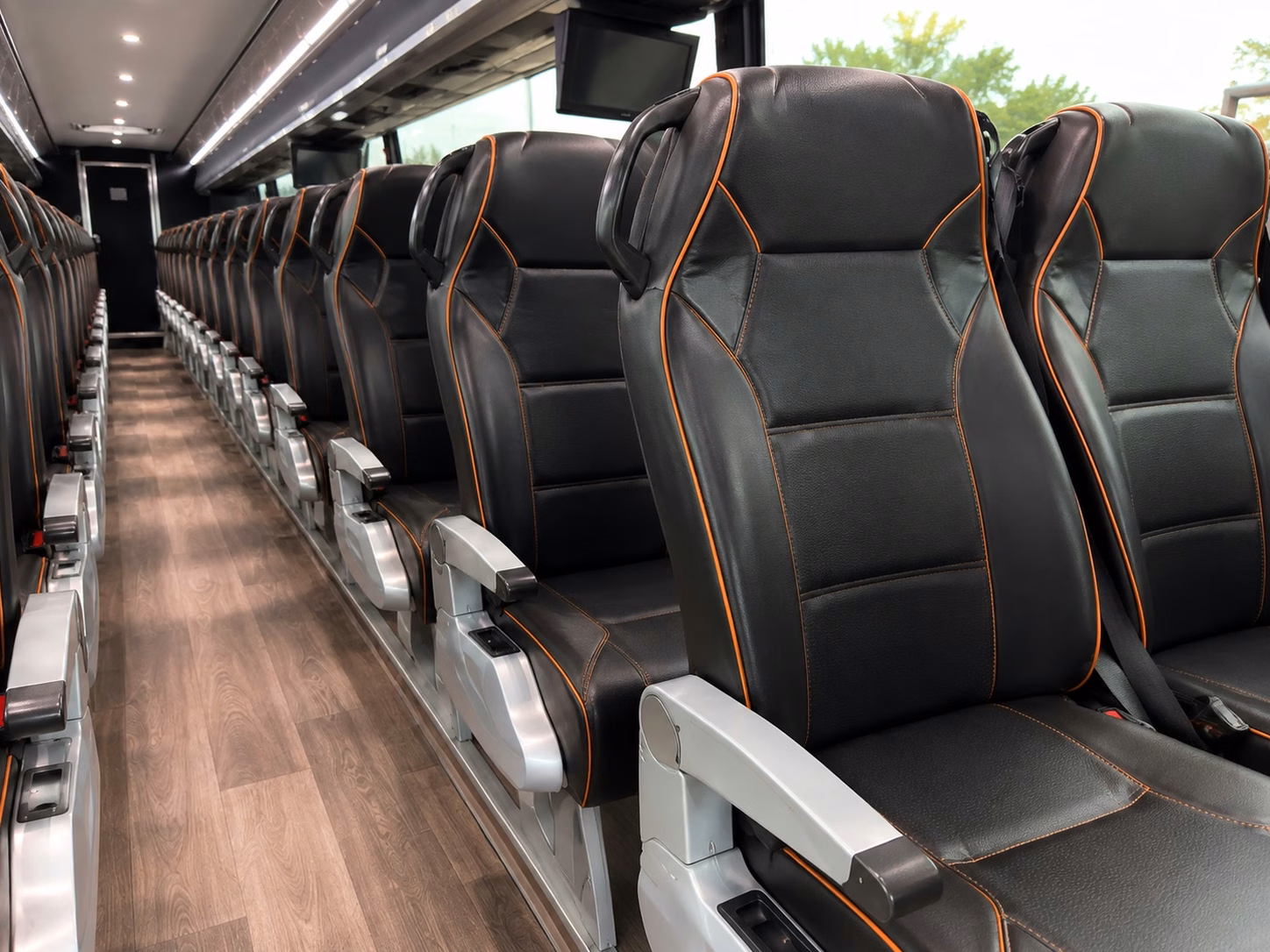 longmont charter bus interior