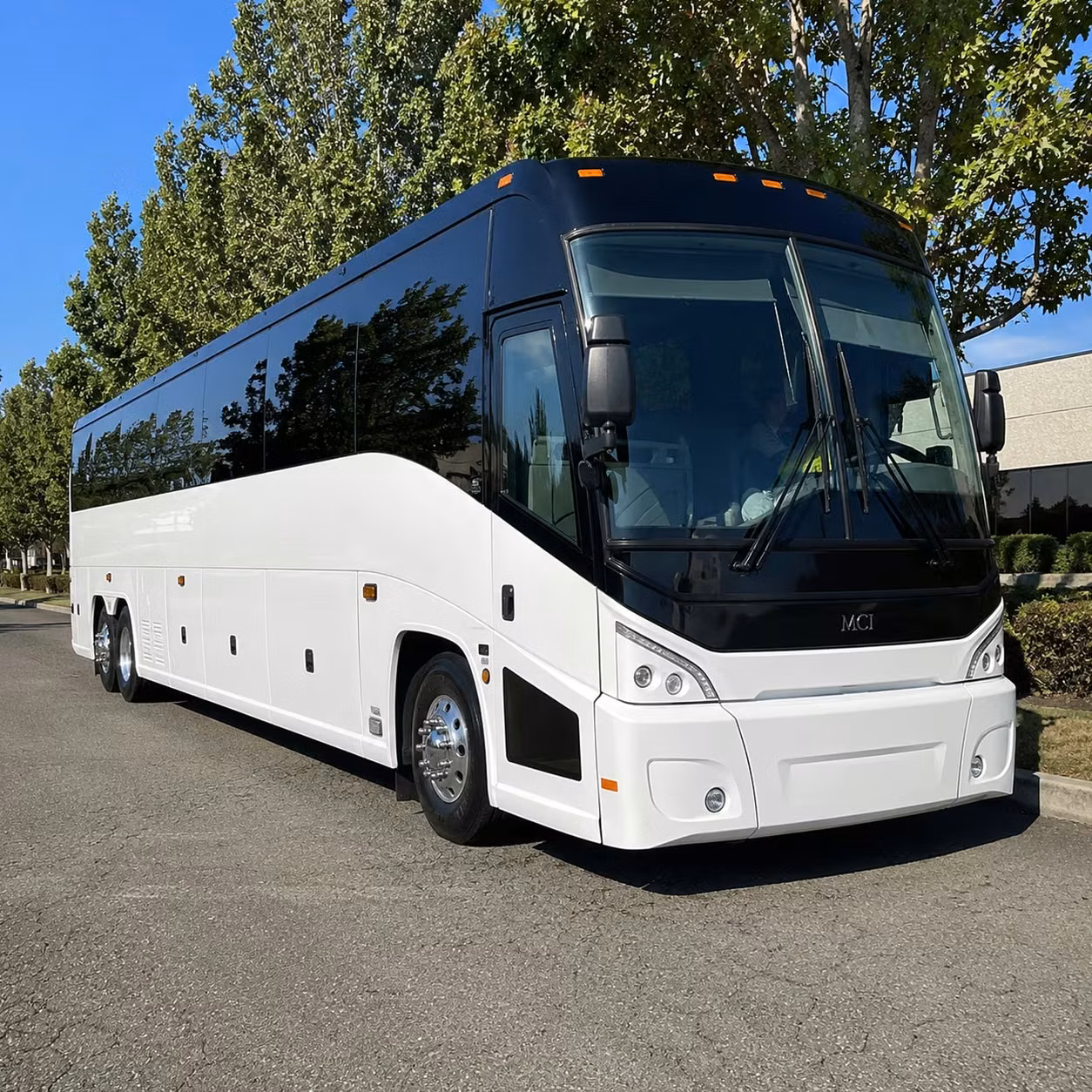 longmont charter bus rental exterior
