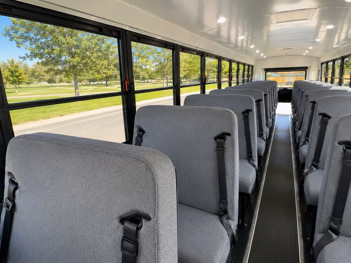school bus inside