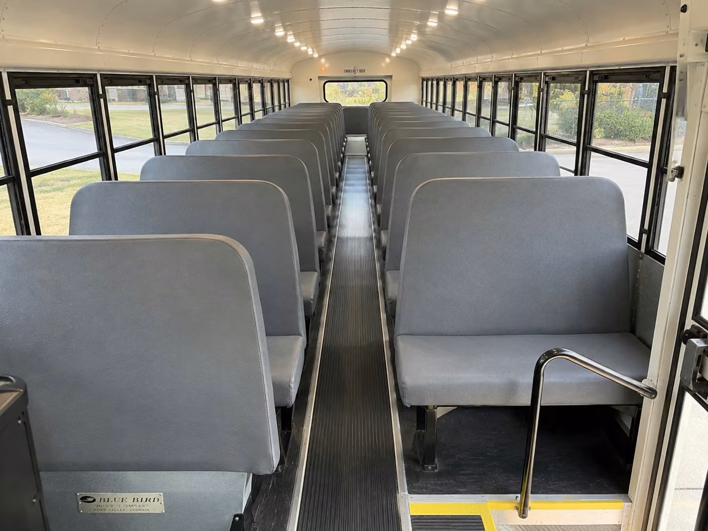 school bus interior