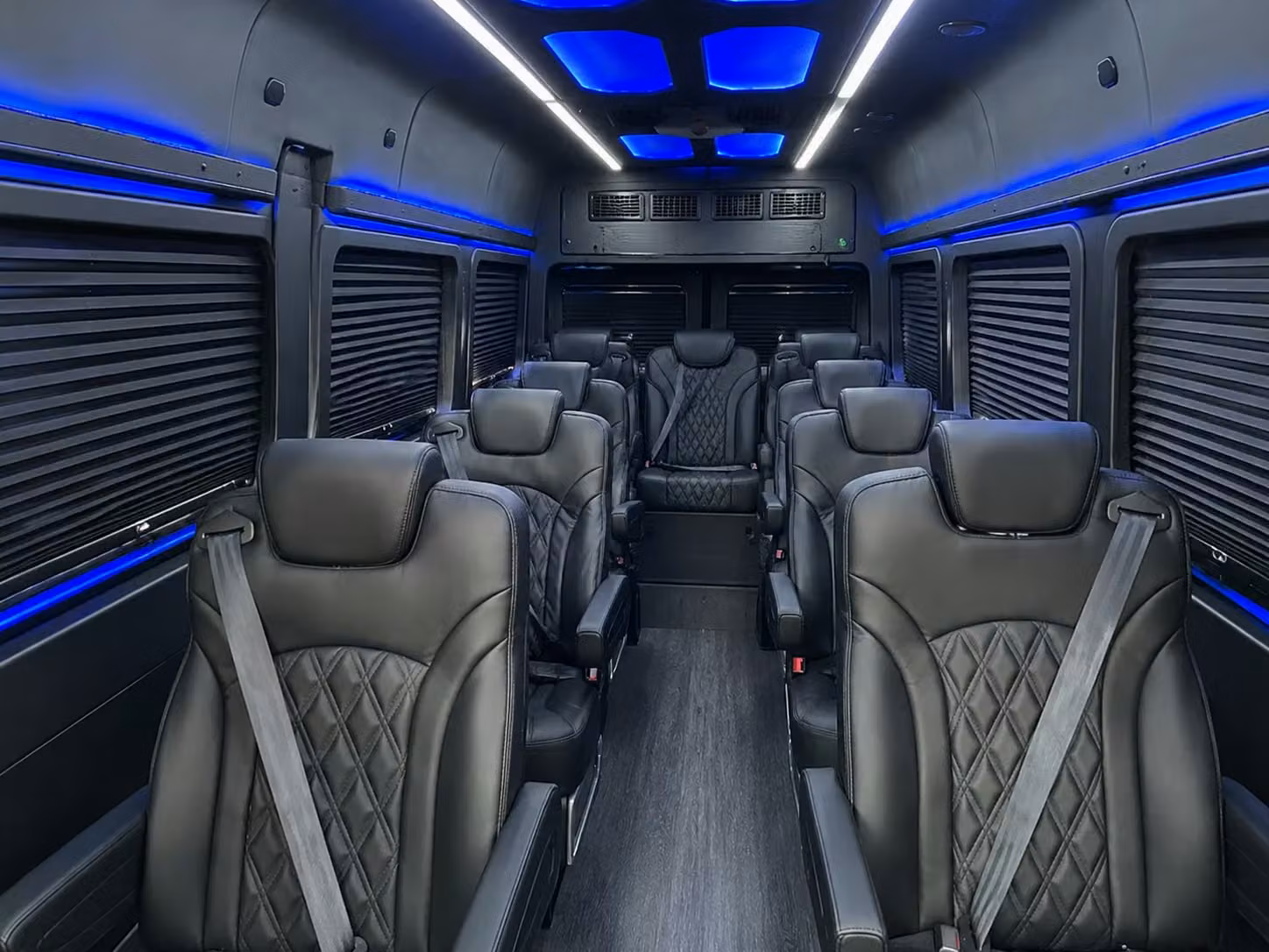 sprinter van with driver inside